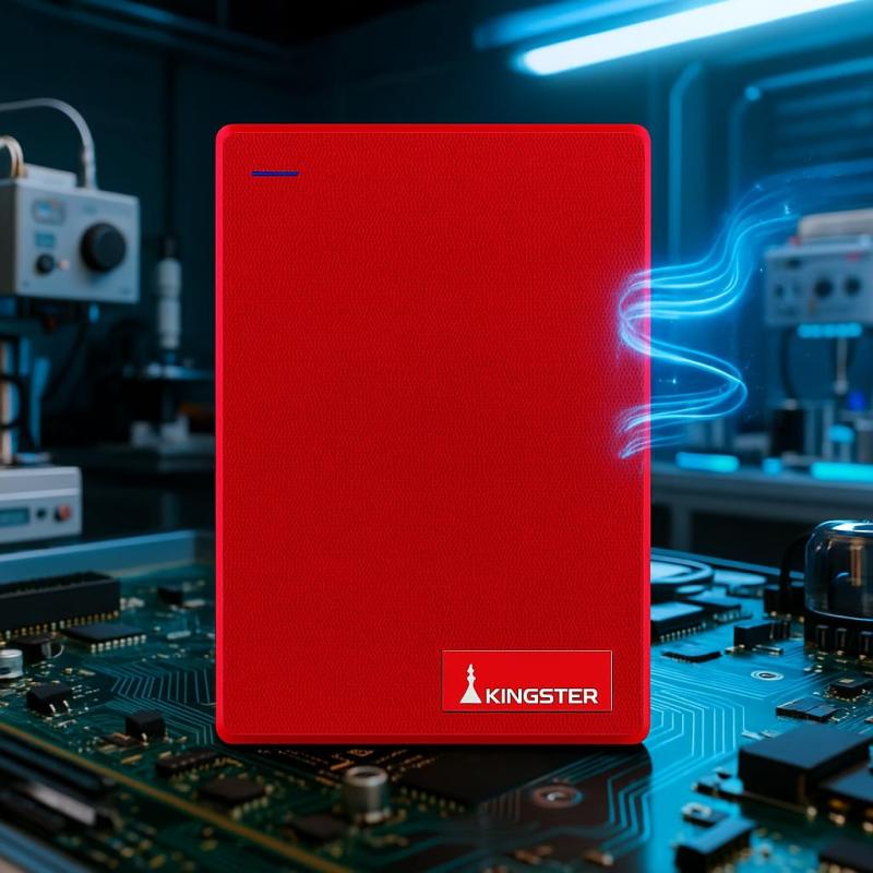 KINGSTER®  External Hard Drive – Red